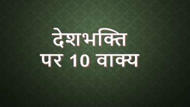 10 Lines on Patriotism in Hindi