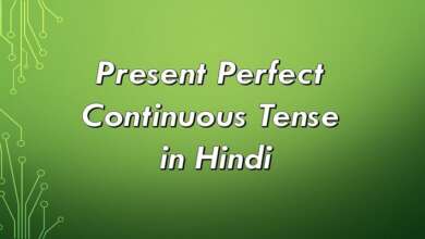 Present Perfect Continuous Tense in Hindi