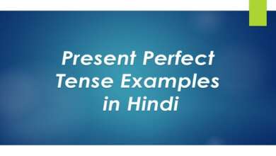 Present Perfect Tense Examples in Hindi