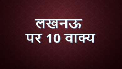 10 Lines on Lucknow in Hindi