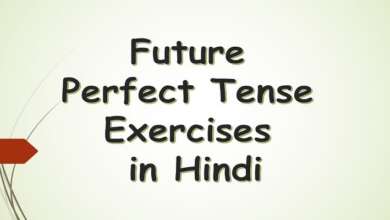 Future Perfect Tense Exercises in Hindi