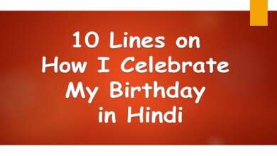 10 Lines on How I Celebrate My Birthday in Hindi