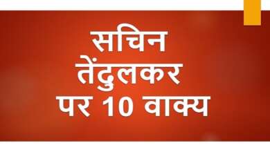10 Lines on Sachin Tendulkar in Hindi