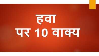 10 Lines on Air in Hindi