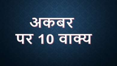 10 Lines on Akbar in Hindi