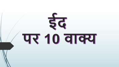10 Lines on Eid in Hindi