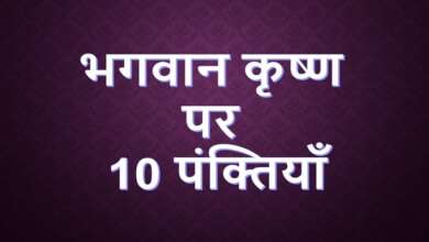 10 Lines on Lord Krishna in Hindi