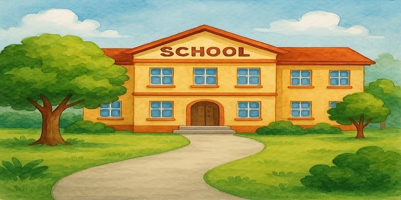 10 lines on my school in hindi